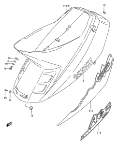 AE50 Обтекатель задний