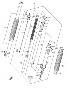 DR-Z400 Демпфер передней вилки
