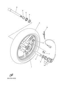 XP500 Переднее колесо