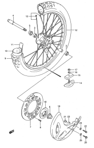 RM125 Transom + tube