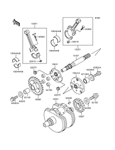 VN400 Коленвал