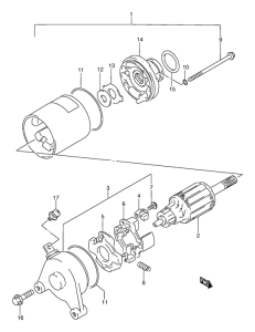 GS125 Стартерный мотор