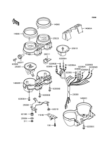 ZR250 Спидометр