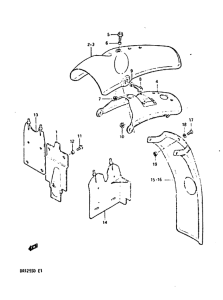 DR125 Заднее крыло