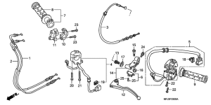  Handle lever / switch / cable