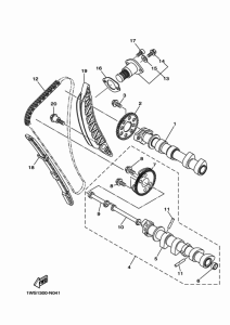 MT07 Camshaft & chain