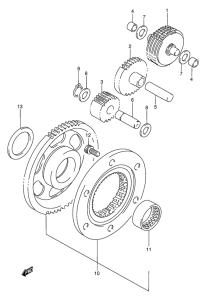 DR650 Муфта стартера