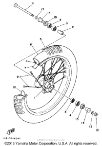YZ80D Переднее колесо