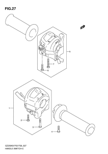 GZ250 Рулевой переключатель