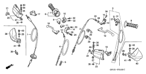 XR80R Handle lever / switch / cable
