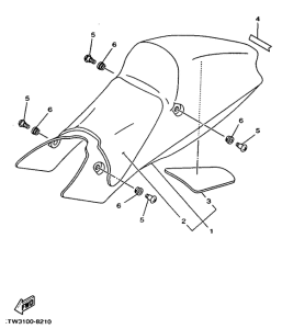 TZ250 Сиденье