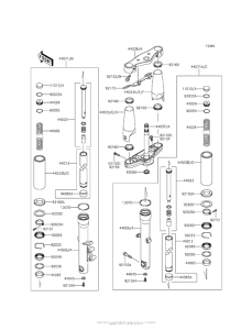 VN900 Передняя вилка