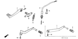 VFR750F Brake pedal / change pedal
