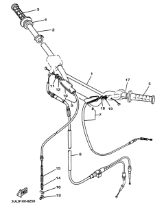 RT100K Steering handle. cable