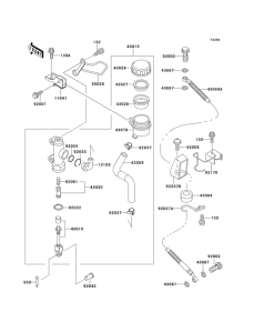 ZX1100 Задний торм цилиндр