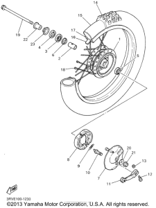 PW80N1 Переднее колесо