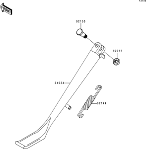 VN800 Подножка