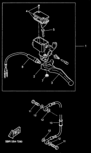 YQ50 Задний торм цилиндр