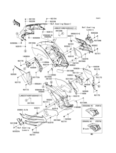 ZX1400 Cowling(1 / 2)(center)
