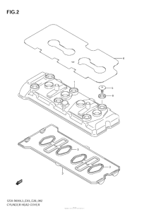 GSX-R600 Крышка головки цилиндров