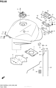 GSX1300R (ABS) Fuel Tank (Gsx1300Ral4 E28)