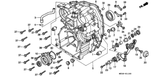 GL1500SE Задний кожух картера
