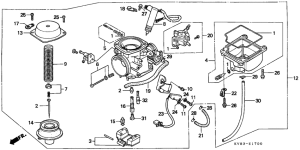 CH125 Carburetor assy