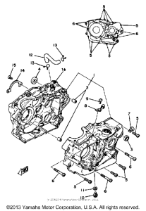 TT250H Картер двигателя