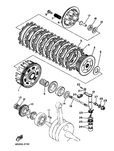 XT500 Сцепление