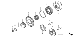 XL125V Муфта стартера