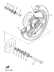 XJ900 Переднее колесо