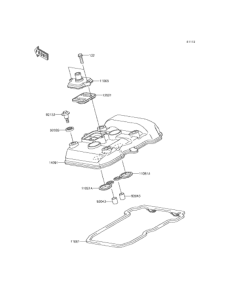 EX250 (ABS) シリンダヘッドカバー