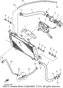 FZR1000GC Радиатор и Патрубки