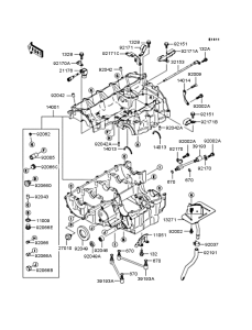ZX1200 Картер двигателя