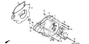 CA125 Крышка картера левая