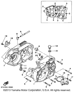 RT100H Картер двигателя