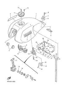 XJR1300 Топливный бак