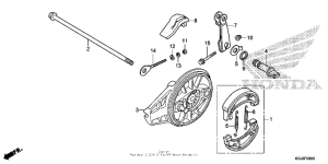 CRF80F Задний тормоз