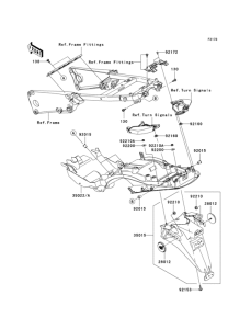 ZX1400 Заднее крыло