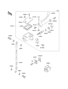  Front master cylinder(kx80-r6)