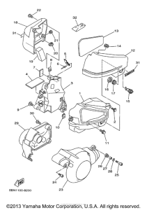 XVS650A Боковые обтекатели