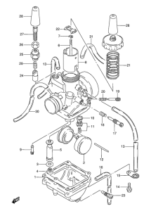 AX115 Carburetor assy