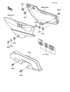 ZX1000 Side covers / chain cover(1 / 2)
