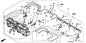 CBR600RR (ABS) Корпус Дросселя