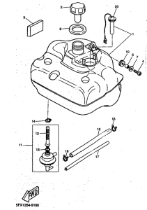 CW50RS Топливный бак