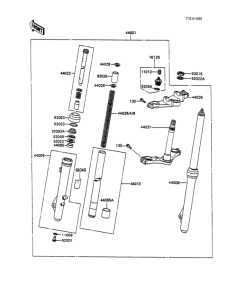KX100 Front fork(kx100-a1)