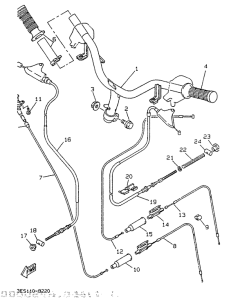 CW50 Steering handle. cable