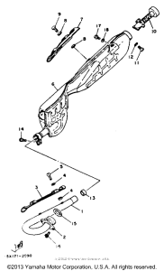 XT125J Выхлопная система