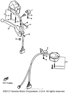 FJ1200TC Рулевые переключатели