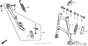 VF500F Подножка